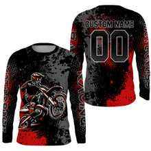 Load image into Gallery viewer, Motocross Racing Jersey Red Upf30+ Dirt Bike Shirt Kid Women Men Off-road Jersey XM263