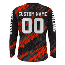 Load image into Gallery viewer, Kid Men Motocross Jersey Personalized Upf30+ Red Dirt Bike Shirt MX Racing Jersey XM231