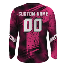 Load image into Gallery viewer, Pink Motocross Racing Jersey Youth UPF30+ Off-Road MX Racing Dirt Bike Shirt Biker Girl Women XM170