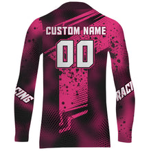 Load image into Gallery viewer, Pink Motocross Racing Jersey Youth UPF30+ Off-Road MX Racing Dirt Bike Shirt Biker Girl Women XM170