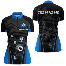 Load image into Gallery viewer, Billiard Jersey Women Custom Billiard Shirt for Women Billiard Team Jersey Polo &amp; 1/4 Zip NNT34
