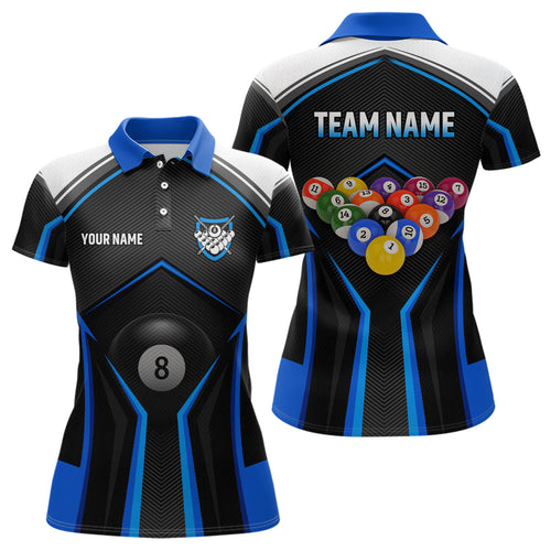 Billiard Jersey 8 Ball Pool Women Custom Billiard Shirt for Women Billiard Team Jersey Polo & 1/4 Zip NNT33