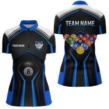 Load image into Gallery viewer, Billiard Jersey 8 Ball Pool Women Custom Billiard Shirt for Women Billiard Team Jersey Polo &amp; 1/4 Zip NNT33