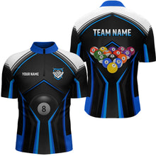 Load image into Gallery viewer, Billiard Jersey 8 Ball Pool Men Custom Billiard Shirt for Men Billiard Team Jersey Polo &amp; 1/4 Zip NNT33