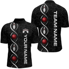Load image into Gallery viewer, DNA Bowling Shirt Bowling Jersey Men Personalized Bowling League Polo &amp; 1/4 Zip HNT34