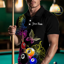 Load image into Gallery viewer, Custom Butterfiles Ball Billiard Shirts for Men Billiard Team Jerseys Polo &amp; 1/4 Zip Shirts NNT51