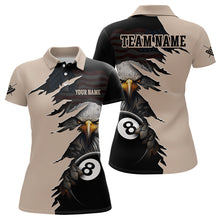 Load image into Gallery viewer, Funny US Flag Eagle Billiard Jersey for Women Billiard Shirt Billiard Gifts Polo &amp; 1/4 Zip NNT14
