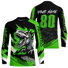 Load image into Gallery viewer, Green Dinosaur Motocross Racing Jersey UPF30+ MX Racing Dirt Bike Jersey Kid Men Women DNT05