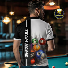 Load image into Gallery viewer, Personalized Men Billiard Shirts Ball Pool Polo &amp; 1/4 Zip Billiard Team Jerseys Billiard Shirt NNT59