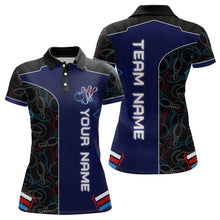 Load image into Gallery viewer, Bowling Jersey for Women Personalized Bowling Gifts for Women Bowling Team Shirts with Name Polo &amp; 1/4 Zip HNT29