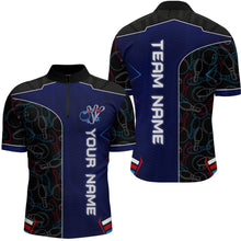 Load image into Gallery viewer, Bowling Jersey for Men Personalized Bowling Gifts for Men Bowling Team Shirts with Name Polo &amp; 1/4 Zip HNT29