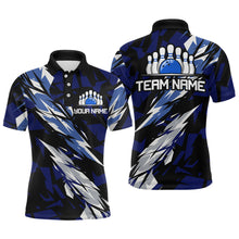 Load image into Gallery viewer, Custom Bowling League Shirts For Men with Name Bowling Team Jerseys Polo &amp; Quarter- Zip HNT37