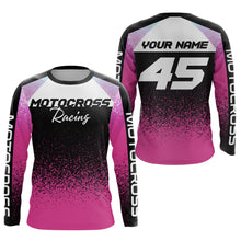 Load image into Gallery viewer, Custom Pink Motocross Shirts Kid Adult Motocross MX Off-Road Motocycle Shirt UPF30+ DNT63