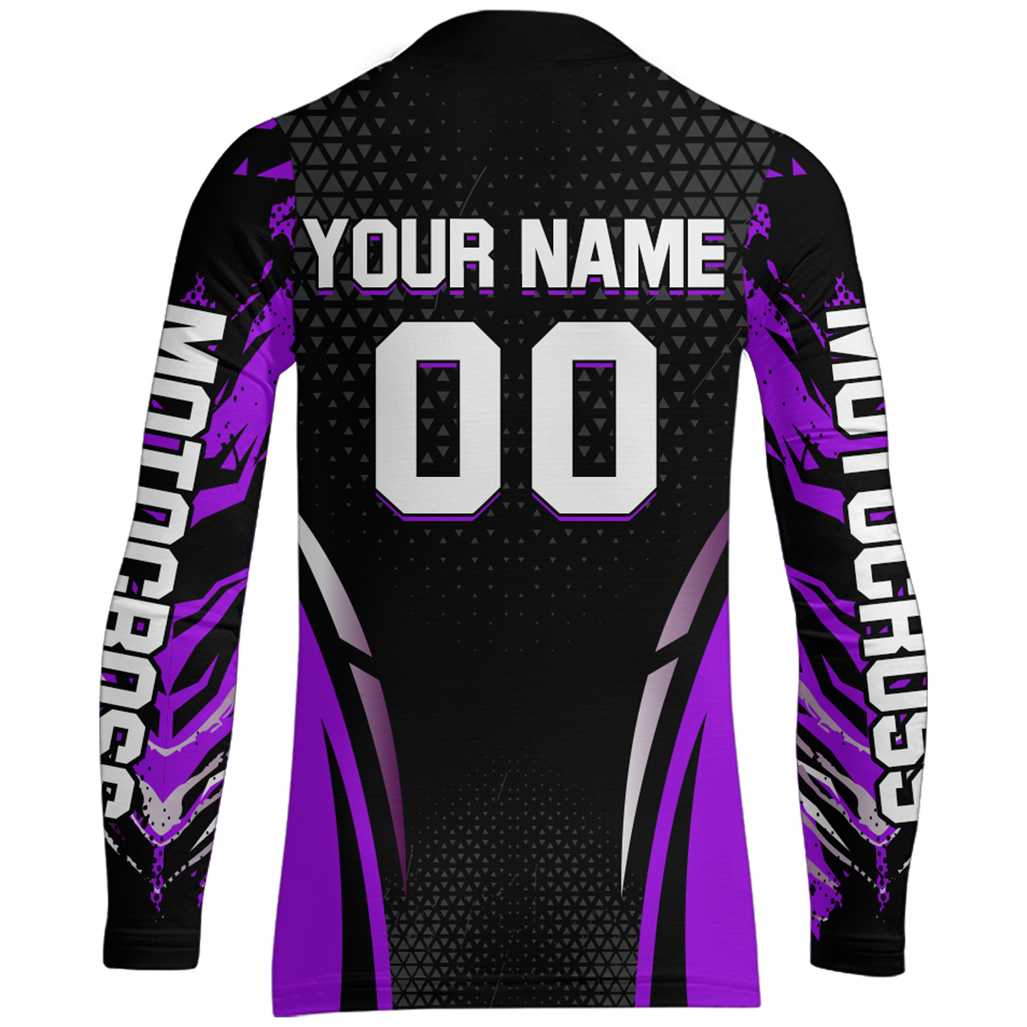 Custom Purple Racing Jersey UPF30+ Youth MX Racing Dirt Bike Off-Road Shirt Biker Girl Women DNT68