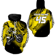 Load image into Gallery viewer, Personalized Motocross Hoodie Jersey Youth Dirt Bike Off Road Hoodie Shirt for Men Women Kid HOT02