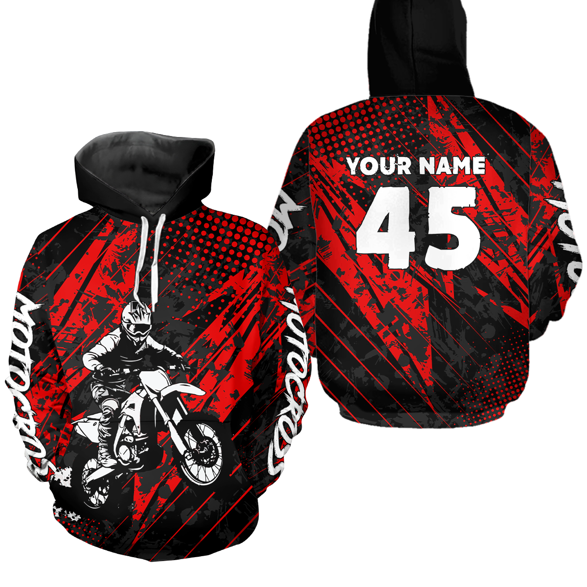 Custom Youth Motocross Hoodie Racing Hooded Jersey Dirt Bike Hoodie Sweatshirts for Kid Men Women HOT12