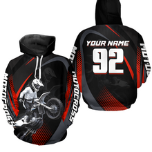 Load image into Gallery viewer, Personalized Racing Hoodie Youth Dirt Bike Motocross Hoodie Shirt for Men Women HOT11
