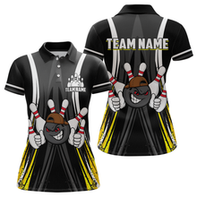 Load image into Gallery viewer, Custom Funny Bowling Women Shirts Bowling Uniform Polo &amp; 1/4 Zip Bowling Team Jerseys HNT101