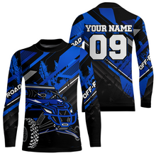 Load image into Gallery viewer, Custom Blue UTV Motocross Racing Shirt Kid Men Women UTV Off-Road Shirts UPF30+ DNT25