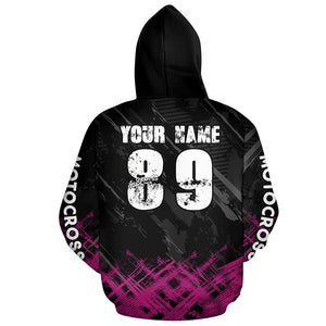 Adult&Kid Pink Custom Dirt Bike Jersey Motocross Jersey Upf30+ Motocross Shirt| CTP87