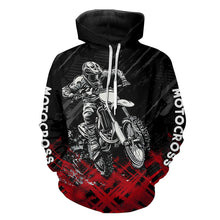 Load image into Gallery viewer, Adult&amp;Kid Red Custom Dirt Bike Jersey Motocross Jersey Upf30+ Motocross Shirt| CTP87