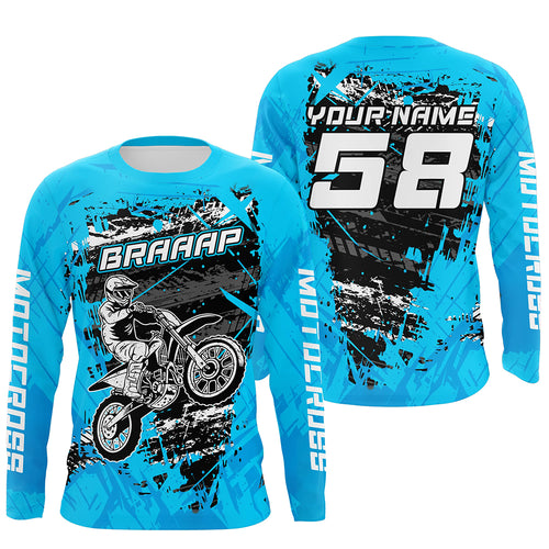 Custom Dirt Bike Jersey Motocross Jersey Upf30+ Mens Women Motocross Shirt| CTP21