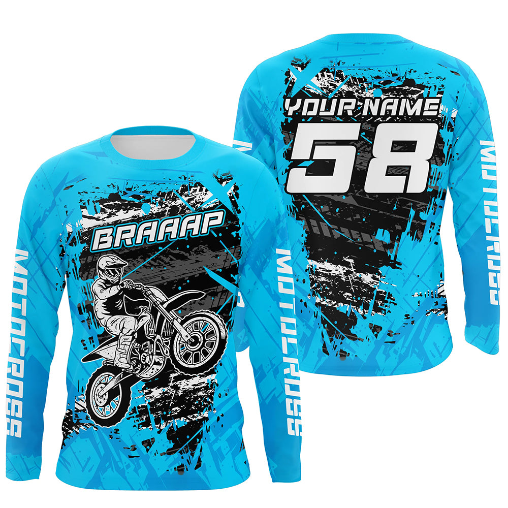 Custom Dirt Bike Jersey Motocross Jersey Upf30+ Mens Women Motocross Shirt| CTP21