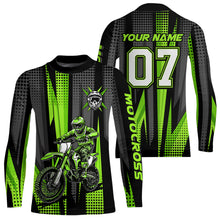 Load image into Gallery viewer, Adult&amp;Kid Custom Dirt Bike Jersey Motocross Jersey Upf30+ Motocross Shirt| CTP89