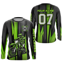 Load image into Gallery viewer, Adult&amp;Kid Custom Dirt Bike Jersey Motocross Jersey Upf30+ Motocross Shirt| CTP89