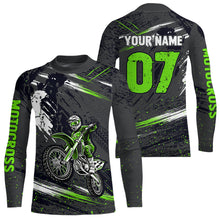 Load image into Gallery viewer, Adult&amp;Kid Custom Dirt Bike Jersey Motocross Jersey Upf30+ Motocross Shirt Racing Jersey| CTP80