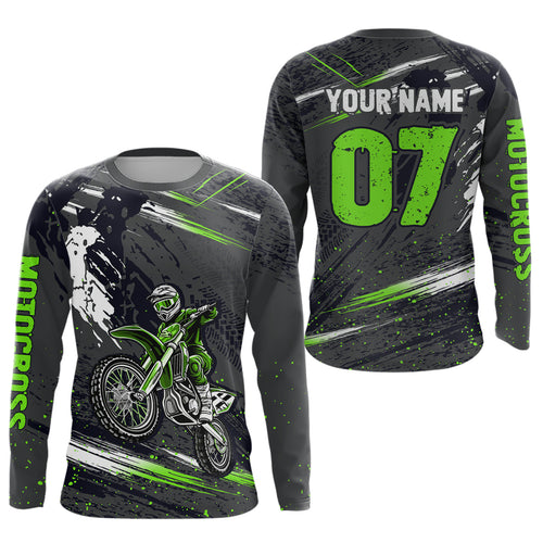 Adult&Kid Custom Dirt Bike Jersey Motocross Jersey Upf30+ Motocross Shirt Racing Jersey| CTP80