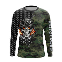 Load image into Gallery viewer, Adult&amp;Kid Custom Camo Dirt Bike Jersey Motocross Jersey Upf30+ Motocross Shirt| CTP92