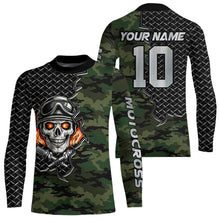 Load image into Gallery viewer, Adult&amp;Kid Custom Camo Dirt Bike Jersey Motocross Jersey Upf30+ Motocross Shirt| CTP92