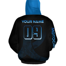 Load image into Gallery viewer, Custom Blue Dirt Bike Jersey Motocross Jersey Upf30+ Mens Women Off-Road Shirt| CTP85