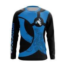 Load image into Gallery viewer, Custom Blue Dirt Bike Jersey Motocross Jersey Upf30+ Mens Women Off-Road Shirt| CTP85