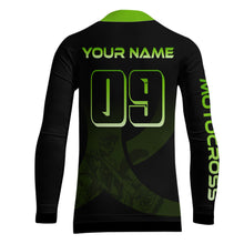 Load image into Gallery viewer, Custom Green Dirt Bike Jersey Motocross Jersey Upf30+ Mens Women Off-Road Shirt| CTP85