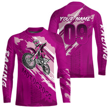 Load image into Gallery viewer, Adult&amp;Kid Custom Motocross Jersey UPF30+ MX Racing Biker Off-road Dirt Bike Racewear| CTP64