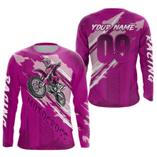 Load image into Gallery viewer, Adult&amp;Kid Custom Motocross Jersey UPF30+ MX Racing Biker Off-road Dirt Bike Racewear| CTP64
