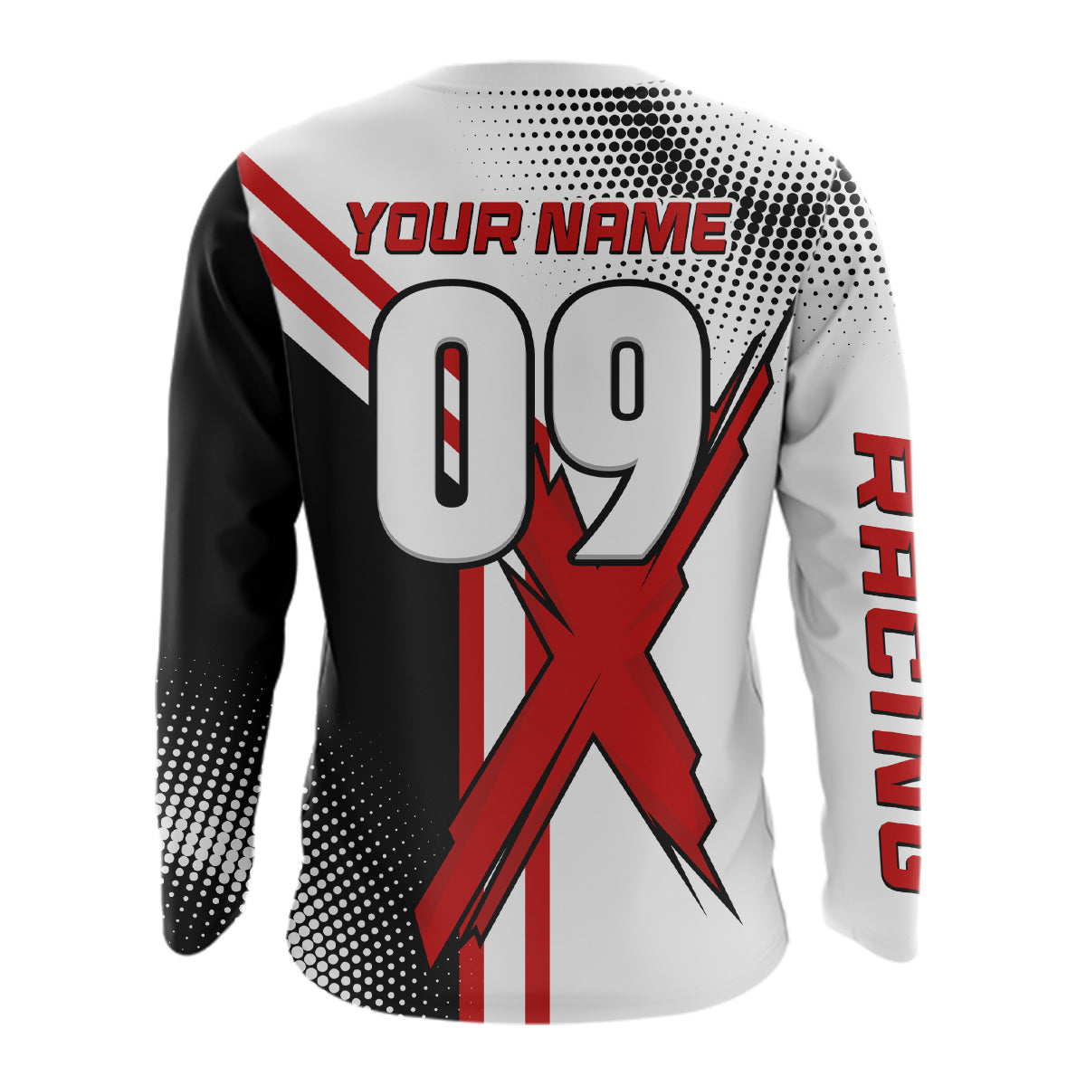 Custom Dirt Bike Jersey Motocross Jersey Upf30+ Mens Women Off-Road Shirt| CTP84