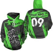 Load image into Gallery viewer, Adult&amp;Kid Green Custom Dirt Bike Jersey Extreme Motocross Shirt Mens Women| CTP97