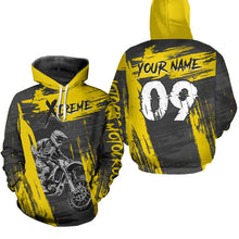 Load image into Gallery viewer, Adult&amp;Kid Yellow Custom Dirt Bike Jersey Extreme Motocross Shirt Mens Women| CTP97