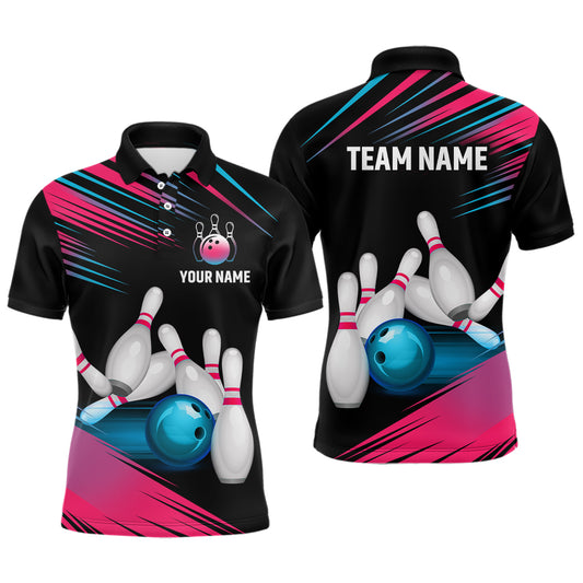 Bowling Jersey Men And Women Custom Bowling Team Shirts Unisex Bowling Polo Quarter-zip CP24