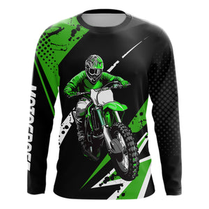 Adult&Kid Custom Motocross Jersey Upf30+ Mens Women Dirt Bike Shirt| CTP97