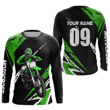 Load image into Gallery viewer, Adult&amp;Kid Custom Motocross Jersey Upf30+ Mens Women Dirt Bike Shirt| CTP97