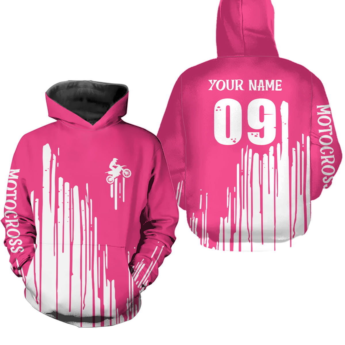 Adult&Kid pink custom dirt bike jersey Motocross jersey upf30+ mens women Motocross Shirt| CTP06