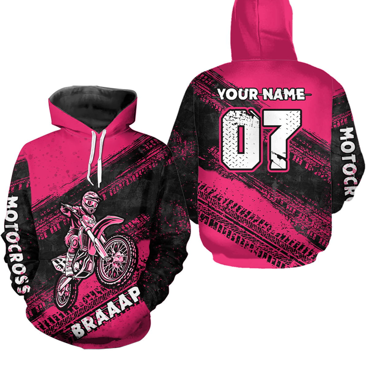 Custom Motocross Jersey Pink Mens Women Upf30+ Dirt Bike Jersey Racing Shirt| CTP09