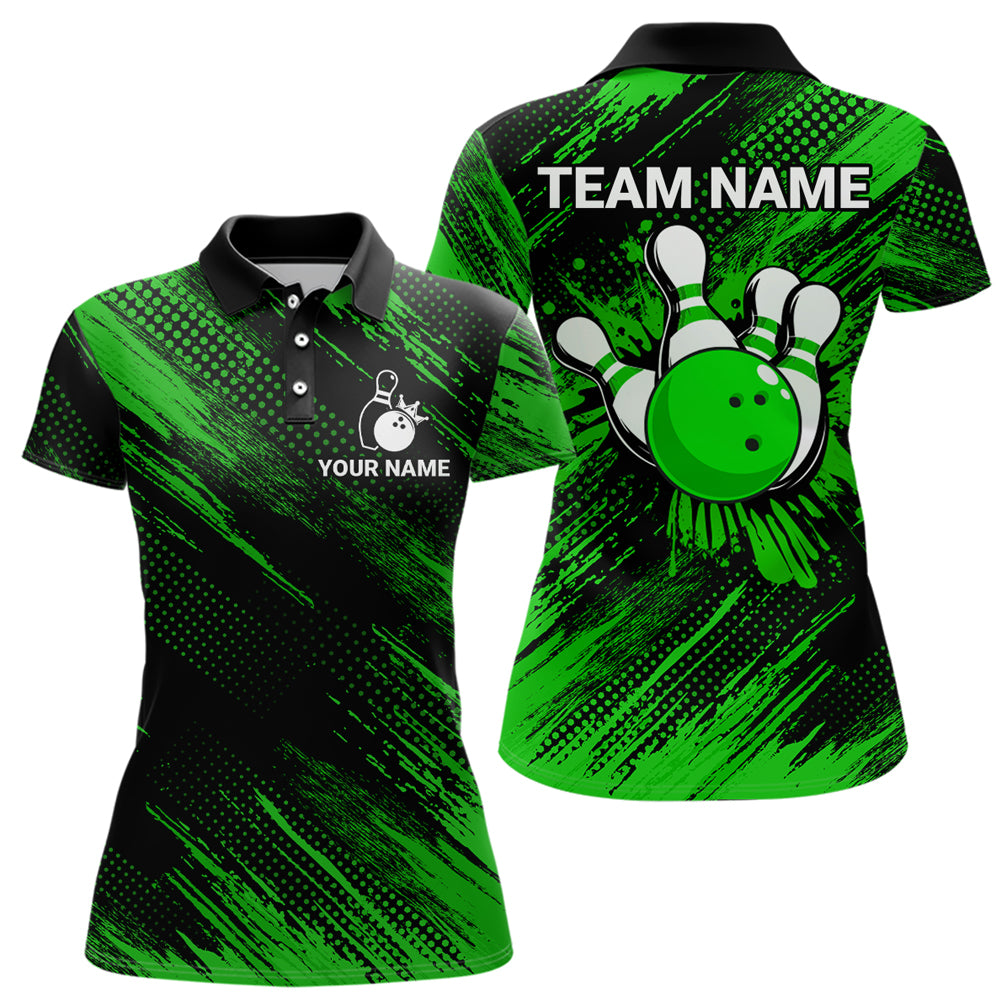 Green Bowling Jersey Men And Women Custom Bowling Shirts Unisex Polo Bowling Team Shirt CP17