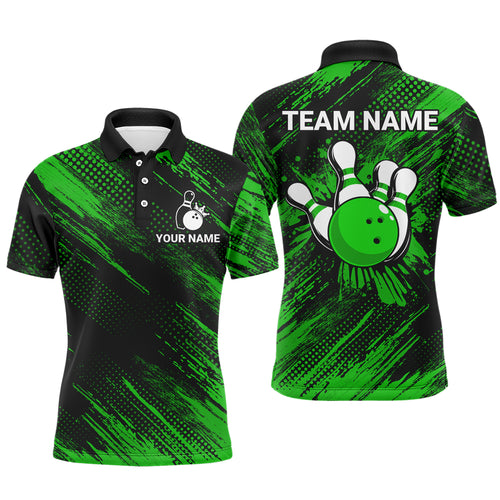 Green Bowling Jersey Men And Women Custom Bowling Shirts Unisex Polo Bowling Team Shirt CP17