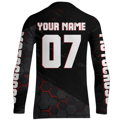 Motocross Jersey Upf30+ Custom Dirt Bike Jersey Mens Women Off-Road Jersey Adult&Kid| CTP47