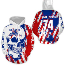 Load image into Gallery viewer, Custom Dirt Bike Hoodie Skull Motocross Hooded Jersey Mens Women Youth Motorcycle Hoodie| CTP36